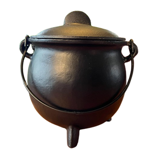 Caldero ecológico aromático de hierro fundido para quemadores de incienso y carbón Acabado negro Fabricante y exportador de la India - Product Image 2