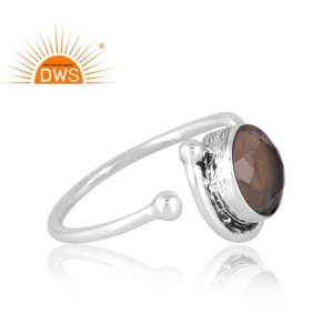 Último diseño de plata esterlina Natural Multi fluorita anillo de piedras preciosas joyería personalizada para mujeres regalo para ella - Product Image 4