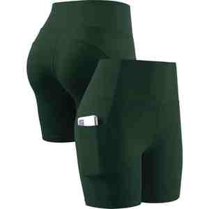 Mujeres Gimnasio Biker Ropa deportiva Fitness Entrenamiento Pantalones cortos y mallas de yoga, sin costuras, cintura alta - Product Image 4