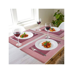 Braidede Grey White Jute Cotton <b>Placemat</b> 34x46cm Strong Weave Dining Table Mat GOTS Certified India Wholesale Export Quality - Product Image 4