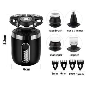 Rasoir électrique sans fil 5 en 1 pour homme, mini-tondeuse à barbe et poils du visage étanche IPX7 avec tondeuse nez-barbe à cinq lames - Product Image 2