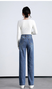 กางเกงยีนส์ขาสั้นทรงหลวมสำหรับผู้หญิงกางเกงยีนส์ผ้าฝ้ายสำหรับใส่ลำลอง - Product Image 3