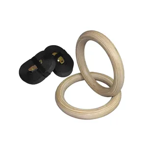 La meilleure qualité d'anneaux de gymnastique en bois de forme physique fonctionnent des accessoires de gymnastique à un prix raisonnable