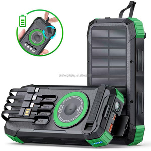 30000mAh tồn tại ngoài trời năng lượng mặt trời ngân hàng điện gồ ghề đa ngày kép USB sạc mạnh mẽ dẫn đi bộ đường dài cắm trại Off Grid sử dụng - Product Image 1