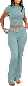 Conjunto de yoga para mujer, venta al por mayor de fábrica OEM, ropa deportiva personalizada, Top corto y mallas - Product Image 6
