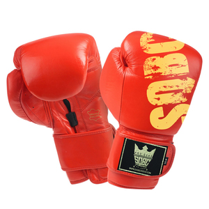 Guantes de boxeo de cuero PU de 10oz 12oz 14 oz 16oz Etiqueta privada al por mayor diseñe su propio guante de boxeo profesional con logotipo personalizado - Product Image 1