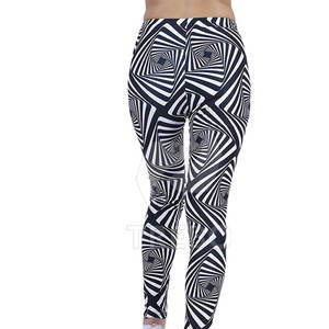 Custom High Quality Fitness Yoga Pants Elastic Waist Solid <b>Pattern</b> High-Density Print Personalized Logo Yoga <b>Leggings</b> - Product Image 4