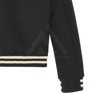 Chaquetas universitarias de manga larga alta para hombre, ropa de calle bordada para exteriores, estilo Hip Hop, chaquetas de invierno con letras, venta al por mayor - Product Image 3