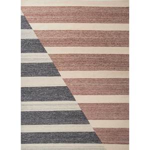 พรมขนสัตว์ลายตารางหมากรุกสีเทาดำแบบทอเรียบ ADWL-1296 ลายเรขาคณิตนามธรรม พรมปูพื้นทรงสี่เหลี่ยมผืนผ้าสำหรับบ้านและทางเดิน - Product Image 1