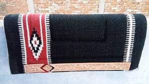 แผ่นรองอานม้าผ้าฝ้ายสำหรับขี่ม้าผ้าห่มบุขนแกะพร้อมผ้าสักหลาดบรรจุอุปกรณ์เสริมสำหรับการขี่ - Product Image 3