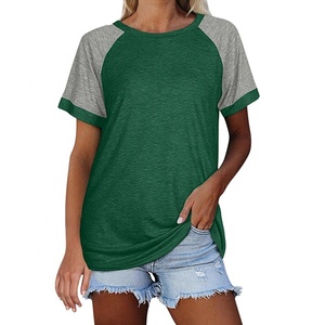T-Shirt manches mi-longues col rond femme, multicolore, 100% Polyester/coton, mode de haute qualité, décontracté, impression personnalisée de Logo - Product Image 5