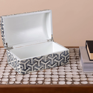 Boîtes décoratives en nacre naturelle faites à la main pour la décoration intérieure coffrets cadeaux décorés rectangulaires fabriqués au Vietnam - Product Image 4