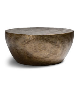 โต๊ะกาแฟโลหะอลูมิเนียมออกแบบเฉพาะสำหรับงานหัตถกรรมสีทองโต๊ะโลหะสำหรับตกแต่งในร่มดีไซน์ที่เป็นเอกลักษณ์ - Product Image 2