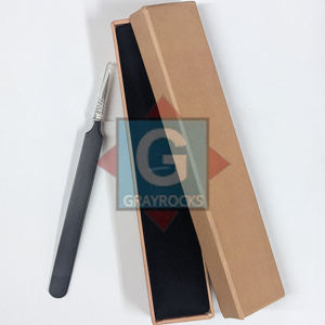 Pinzas de pestañas de acero inoxidable personalizadas de alta calidad para extensiones de pestañas Caja de embalaje incluida - Product Image 1