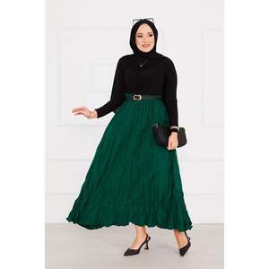 Kras Emerald <b>Long</b> Hijab <b>Skirt</b> Made from Durable Fabric - Product Image 3