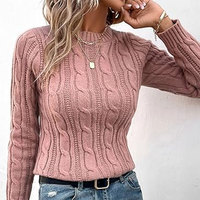 Suéter de Invierno Casual para Mujer de Primera Calidad - Corte Holgado, Transpirable, con Logotipo y Talla Personalizables, Venta al Por Mayor