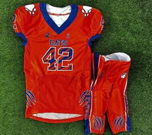 Uniformes de fútbol americano impresos por sublimación personalizados de alta calidad, conjuntos de camisetas para hombres y jóvenes, ropa de fútbol americano personalizada - Product Image 2