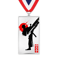 Medallas Deportivas de Karate Personalizadas de Zinc Chapado en Oro con Esmalte Suave, Impresión UV, Regalos Promocionales Empresariales Personalizados JIN