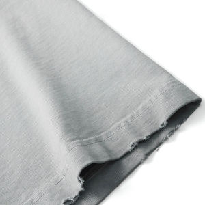 Nouveau style T-shirts courts pour hommes grande taille, délavés à l'acide, respirants, épais, personnalisables et vierges, de haute qualité - Product Image 6