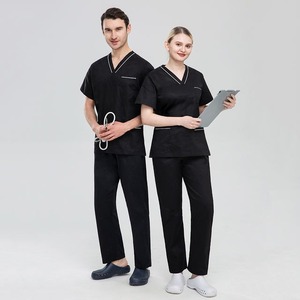 Vente en gros Tenue de jogging d'infirmière de haute qualité Tenue de gommage extensible Uniformes de gommage médical Ensembles d'uniformes d'allaitement à la mode pour femme - Product Image 6