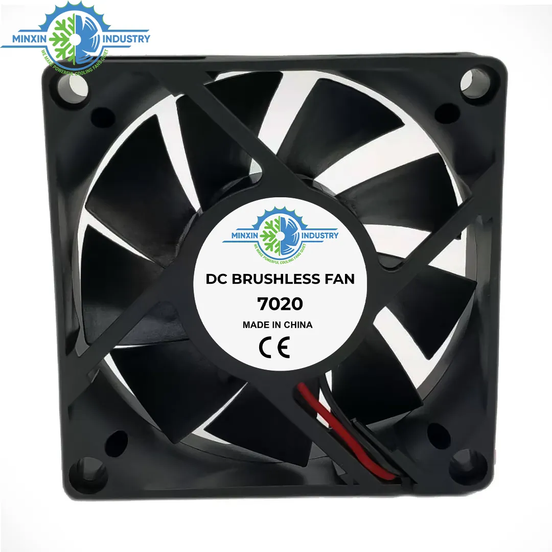 7020A 12V 24V 70mm Axial PC Cooler Fan DC Brushless Fan Used for Mosquito Killer Dishwashers 3D Printers Induction Cooker