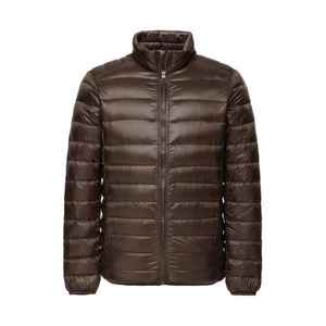 Otoño Invierno Premium hombres cálido Casual chaqueta personalizada frente con capucha cuello alto cierre de cremallera impermeable largo a prueba de viento - Product Image 1