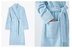ชุดคลุมอาบน้ำผ้าเทอร์รี่สำหรับใส่อยู่บ้านทำจากผ้าฝ้าย100% สำหรับสตรีขนาดพิเศษ - Product Image 2