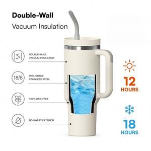 Bouteille isotherme en acier inoxydable à double paroi, tasse à café personnalisée pour voiture - Product Image 2