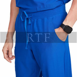 ชุดเครื่องแบบโรงพยาบาลสำหรับผู้ชายไซส์พิเศษชุดเครื่องแบบพยาบาลขัดตัวสำหรับฤดูใบไม้ร่วงคอวีออกแบบได้ตามต้องการเป็นมิตรต่อสิ่งแวดล้อม - Product Image 2