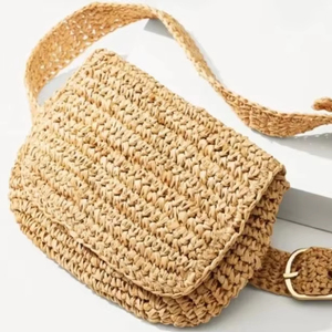 Handmade PU Eco-Friendly Beach Tote Summer Holiday Handbag Women Fashion Woven <b>Embroidery</b> Tassel Open Closure - Product Image 1