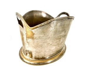 Seau à glace à champagne vintage en métal de haute qualité ou refroidisseur de vin pour les fêtes intérieures ou extérieures personnalisables - Product Image 1