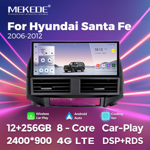 Mekede เครื่องเสียงรถยนต์แอนดรอยด์อัตโนมัติ12.3นิ้วระบบนำทาง GPS หน้าจอด้านข้างแคบ2K สำหรับ Hyundai Santa <span class=keywords><strong>Fe</strong></span> 2006-2012 - Product Image 1