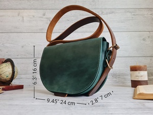 Mini Leather Shoulder Bag Vintage Crossbody <b>Sling</b> Bags Casual Small Unisex Minimalist Designer Waterproof Outdoor LCS-0007 - Product Image 5