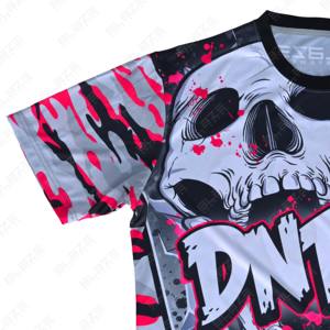 เสื้อยืดพิมพ์ลายสำหรับผู้ชายเสื้อยืดผ้าโพลีเอสเตอร์พิมพ์ลายทั้งตัวพิมพ์ลายพิมพ์ซับลิเมชันออกแบบได้ตามต้องการ - Product Image 6