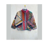 Veste matelassée Boho Hippie pour femmes au prix de gros, block à la main, design Kantha vintage, style indien, en coton rempli