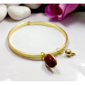 Labradorite Gemstone Cuff <b>Bracelets</b> Fashionable Brass Gold Plated <b>Bracelets</b> - Product Image 3