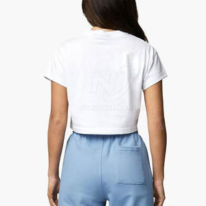 เครื่องแต่งกายลำลองคุณภาพพรีเมี่ยมของผู้หญิงเสื้อครอปท็อปน้ำหนักเบาสำหรับฤดูร้อน - Product Image 2