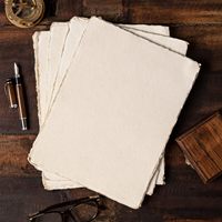 Papier aquarelle papier vintage A4 150 GSM papier fait à la main de papiers de coton recyclés, parfait pour tout support, OEM vente en gros FBA