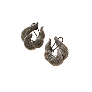 Elegantes pendientes de aro chapados en oro para mujer, joyería llamativa a la moda, accesorio ligero para uso diario y fiesta - Product Image 4