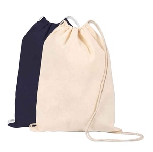 2025 coton sacs fourre-tout Logo personnalisé imprimé cadeau toile coton Double chaîne sac à main chaussure poussière cordon sac pour la lessive - Product Image 1