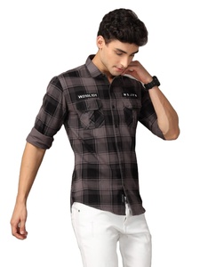 Top Trending 100% Cotton <b>Men's</b> <b>Flannel</b> <b>Shirts</b> Premium Quality Breathable Checks Casual Long Sleeve Collar Dress Clothing - Product Image 2