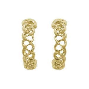 Tip Top Fashions Boucles d'oreilles vintage plaquées or 14 carats 1302835-pour fête d'anniversaire de fiançailles de mariage ou cadeau - Product Image 1