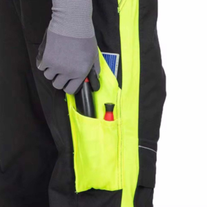 Pantalones de Trabajo de Alta Visibilidad con Bolsillo para Rodillera, Color Negro, Ropa de Seguridad para Adultos, Pantalones de Trabajo Fabricados en Fábrica, Pantalones Reflectantes - Product Image 3