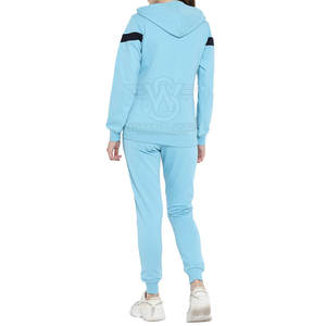 Ensemble de jogging décontracté pour femmes avec capuche, motif uni, tissu léger et écologique pour le fitness et l'usage quotidien - Product Image 2