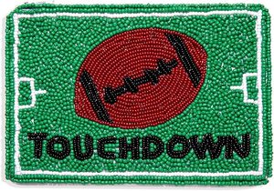 Multi diseño Color blanco alta calidad vaquero con cuentas bolsa hecha a mano occidental Mini monedero cremallera cierre lona - Product Image 2