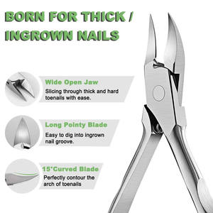 ที่ตัดเล็บเท้าตามหลักสรีรศาสตร์ คุณภาพสูง ผลิตจากสแตนเลส สำหรับตัดเล็บเท้าและเล็บมือ ใช้สำหรับทำเล็บ  รักษาสิ่งแวดล้อม - Product Image 2