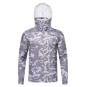 Traje de protección solar deportivo de talla grande de seda de hielo suelto de verano para hombre, traje de ciclismo informal ligero con capucha de secado rápido para exteriores - Product Image 3