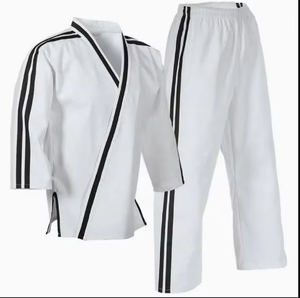 Uniforme de Karate Unisex al por Mayor, Lavado, Sublimado, Personalizado, Ropa de Artes Marciales 100% Algodón Transpirable, Uniforme de Karate de 380g en la Parte Delantera - Product Image 6