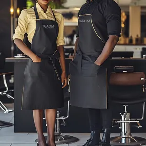 Cooking Kitchen Hair Stylist Apron Woman Men Masterchef Chef Waiter Cafe Shop Bbq Hairdresser Nail Aprons Bibs Kitchen Accessory