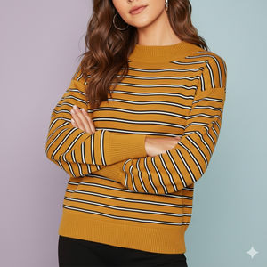 Sudadera Holgada con Cuello Alto para Mujer, Transpirable, con Logotipo Personalizado, de Poliéster/Algodón - Product Image 1